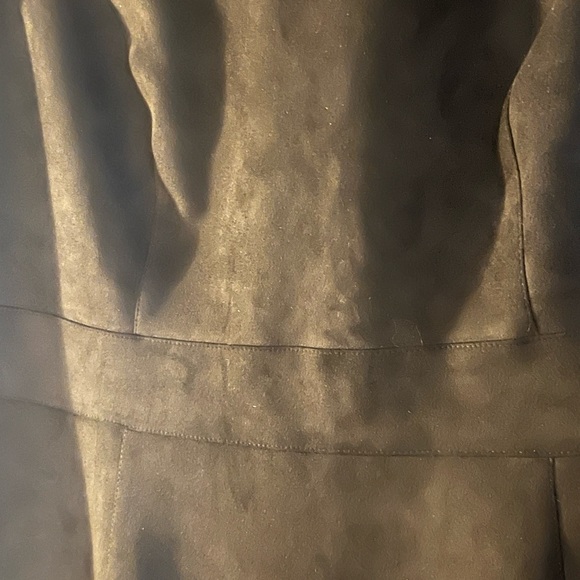 Black Faux Suede Rebel Sheath Dress - Picture 3 of 4